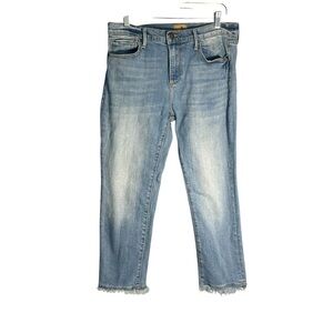 DRIFTWOOD Candace Cropped Raw Hem Jeans Sz 29